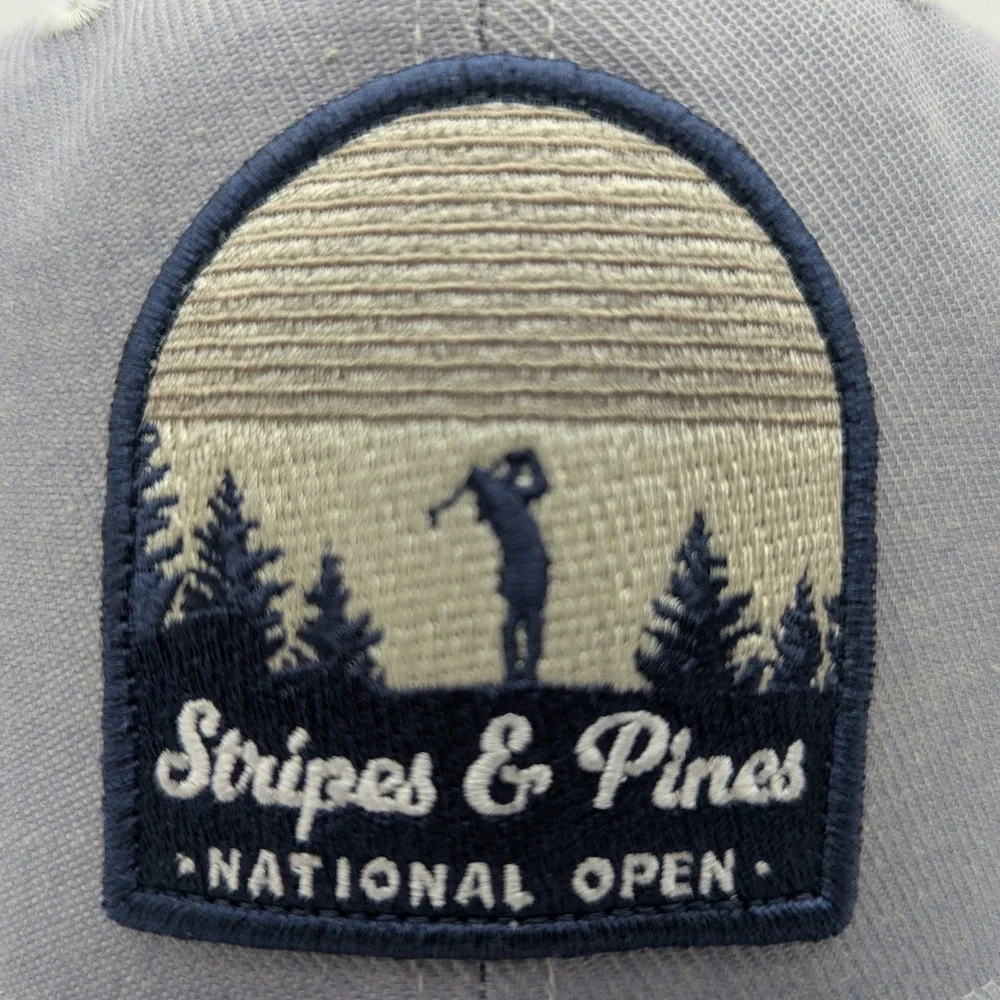 Adidas Golf Stripes & Pines National Open Snapback Hat Grey LGREYH JX2337 OSFM